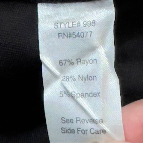 CAbi Black Asymmetrical Skirt Size 4 - Picture 13 of 14